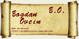Bogdan Ovcin vizit kartica